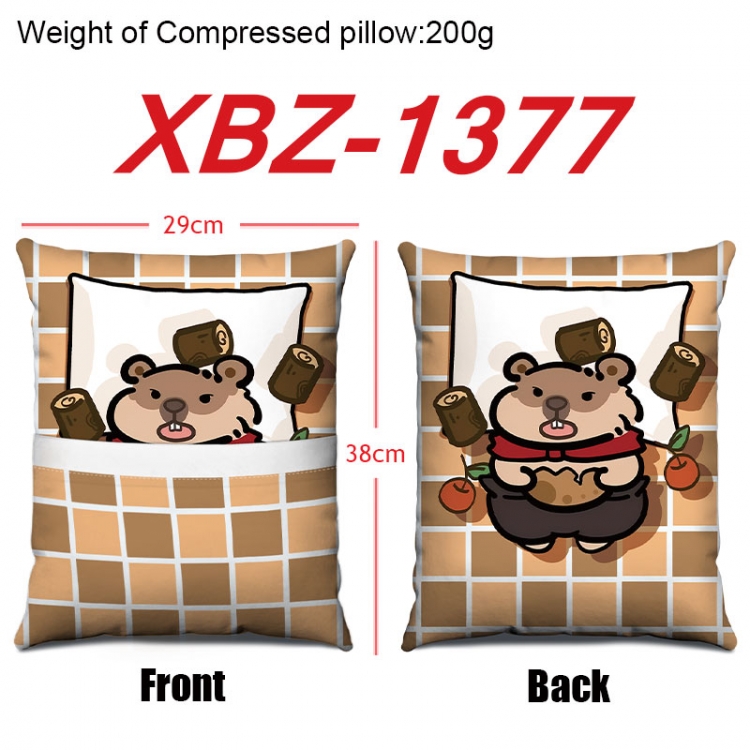 Nezha Anime Square Crystal Velvet Pillow 29X38cm XBZ-1377