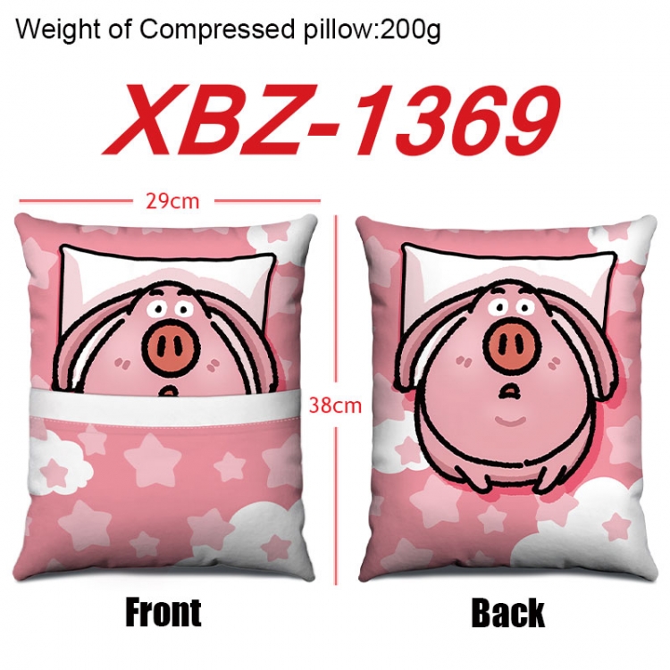 Nezha Anime Square Crystal Velvet Pillow 29X38cm  XBZ-1369