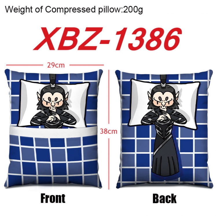 Nezha Anime Square Crystal Velvet Pillow 29X38cm  XBZ-1386