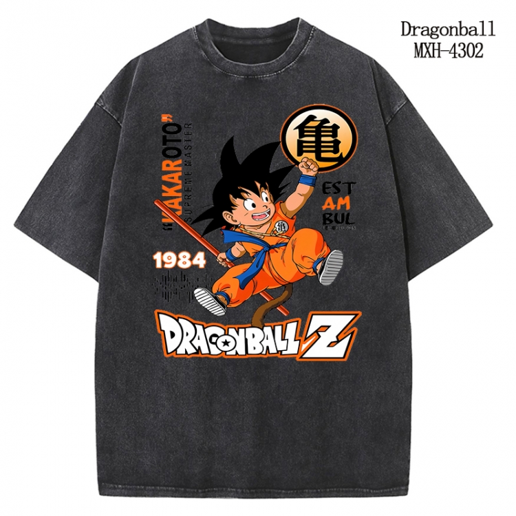 DRAGON BALL Anime peripheral pure cotton washed and worn T-shirt from S to 2XL MXH-4302