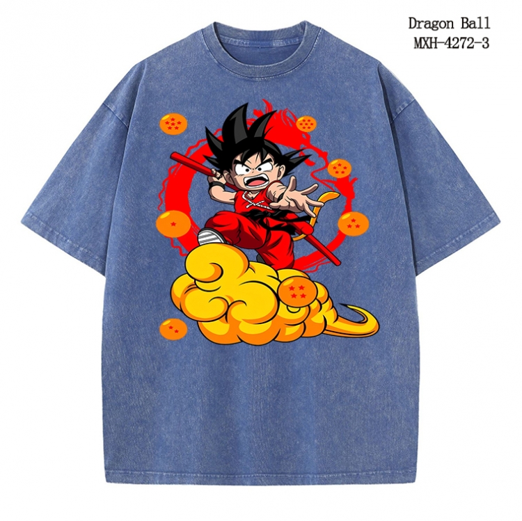 DRAGON BALL Anime peripheral pure cotton washed and worn T-shirt from S to 2XL  MXH-4270-3