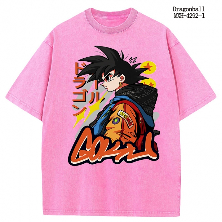 DRAGON BALL Anime peripheral pure cotton washed and worn T-shirt from S to 2XL  MXH-4292-1