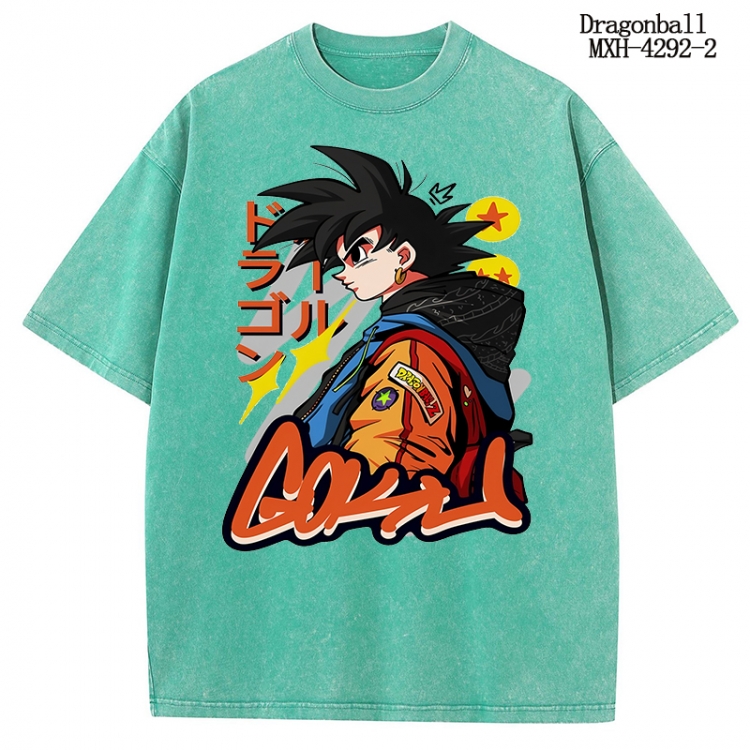 DRAGON BALL Anime peripheral pure cotton washed and worn T-shirt from S to 2XL MXH-4292-2