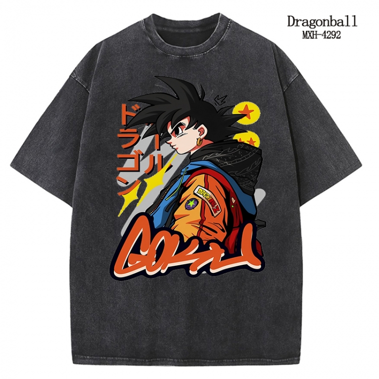 DRAGON BALL Anime peripheral pure cotton washed and worn T-shirt from S to 2XL MXH-4292