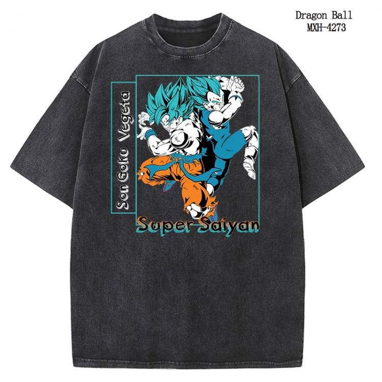 DRAGON BALL Anime peripheral pure cotton washed and worn T-shirt from S to 2XL MXH-4273