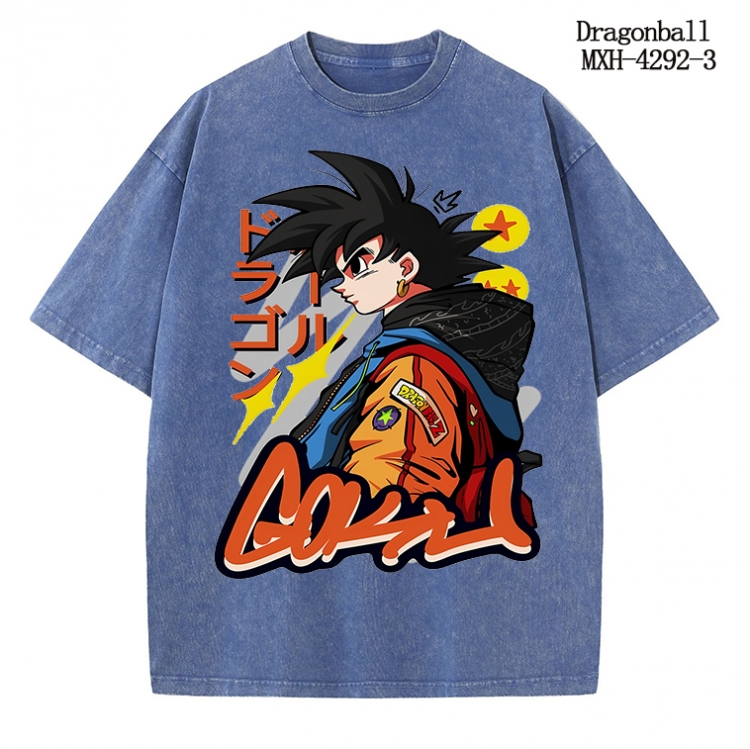 DRAGON BALL Anime peripheral pure cotton washed and worn T-shirt from S to 2XL  MXH-4292-3