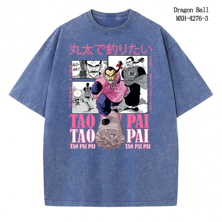 DRAGON BALL Anime peripheral pure cotton washed and worn T-shirt from S to 2XL MXH-4276-3