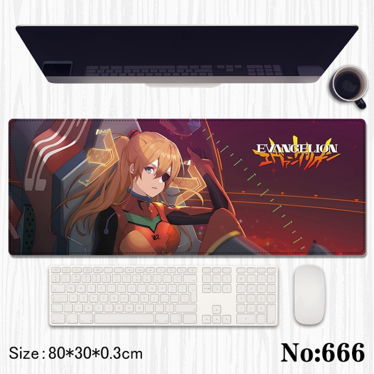 EVA Anime peripheral computer mouse pad office desk pad multifunctional pad 80X30X0.3cm