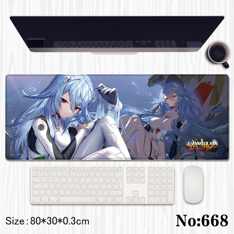 EVA  Anime peripheral computer mouse pad office desk pad multifunctional pad 80X30X0.3cm