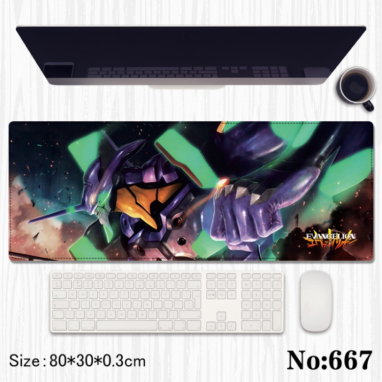 EVA  Anime peripheral computer mouse pad office desk pad multifunctional pad 80X30X0.3cm