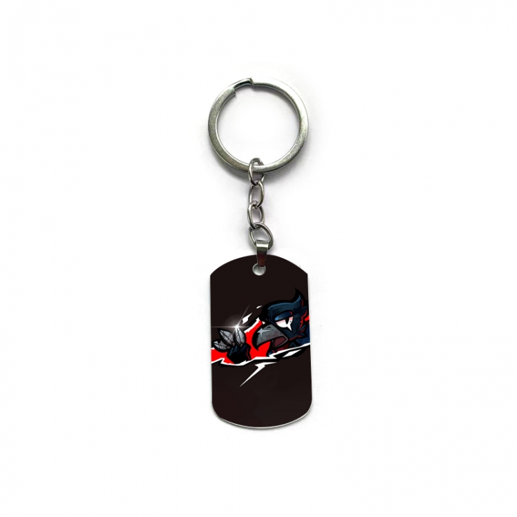 Brawl Stars Anime double-sided full-color printed military brand ring keychain price for 5 pcs