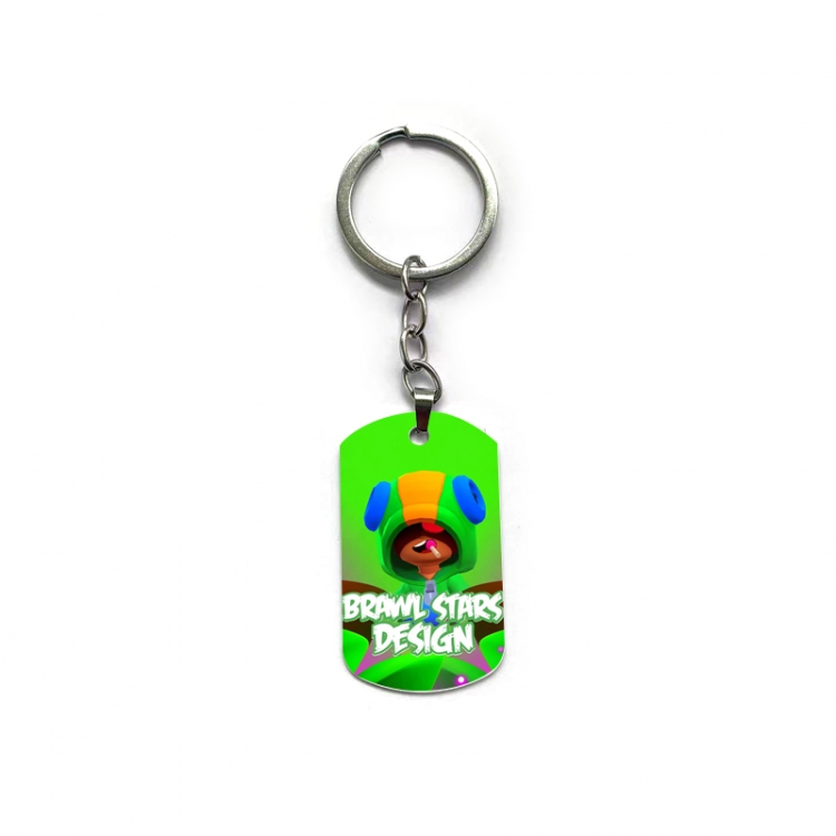 Brawl Stars Anime double-sided full-color printed military brand ring keychain price for 5 pcs