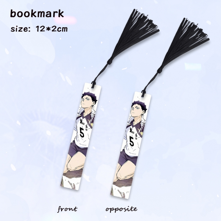 Haikyuu!! Anime full-color printed metal bookmark pendant price for 5 pcs