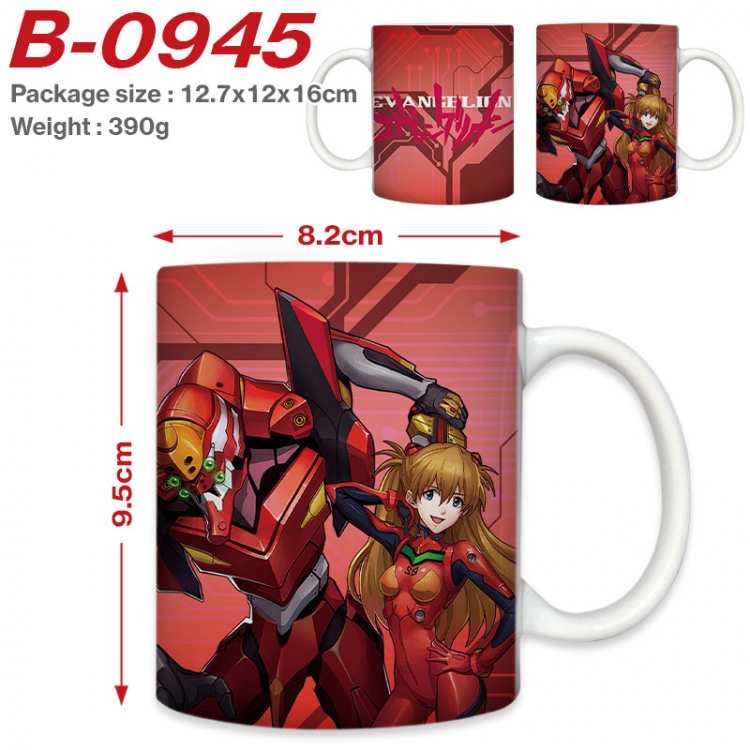 EVA Anime printed ceramic mug 400ml (single carton foam packaging) B-0945