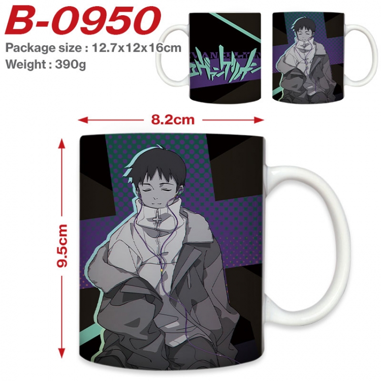 EVA Anime printed ceramic mug 400ml (single carton foam packaging) B-0950