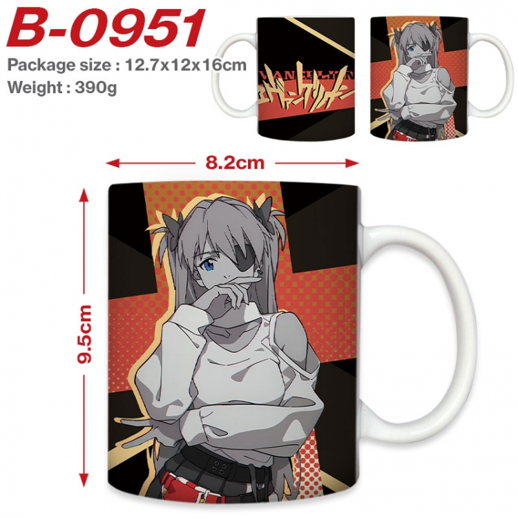 EVA Anime printed ceramic mug 400ml (single carton foam packaging)  B-0951