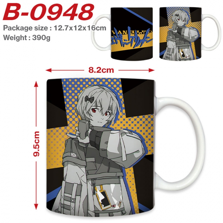 EVA Anime printed ceramic mug 400ml (single carton foam packaging) B-0948