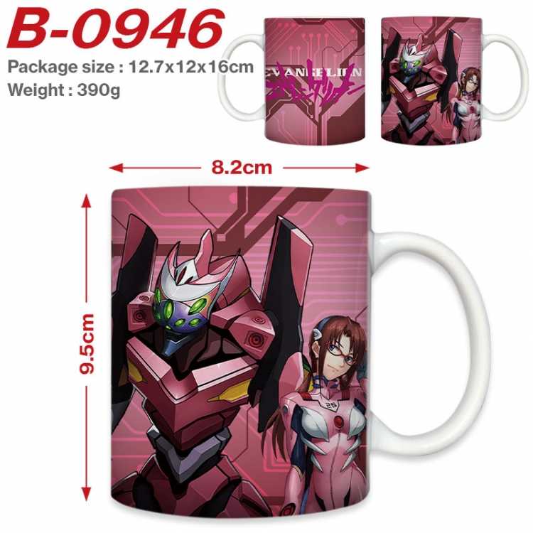 EVA Anime printed ceramic mug 400ml (single carton foam packaging)B-0946