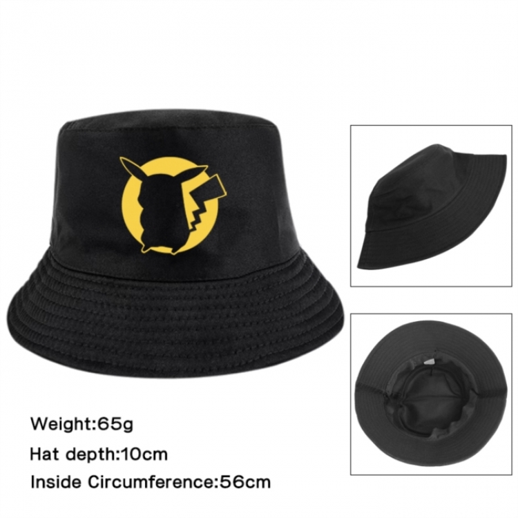Pokemon Anime Printed Outdoor Fisherman's Hat Sunshade Hat 56cm