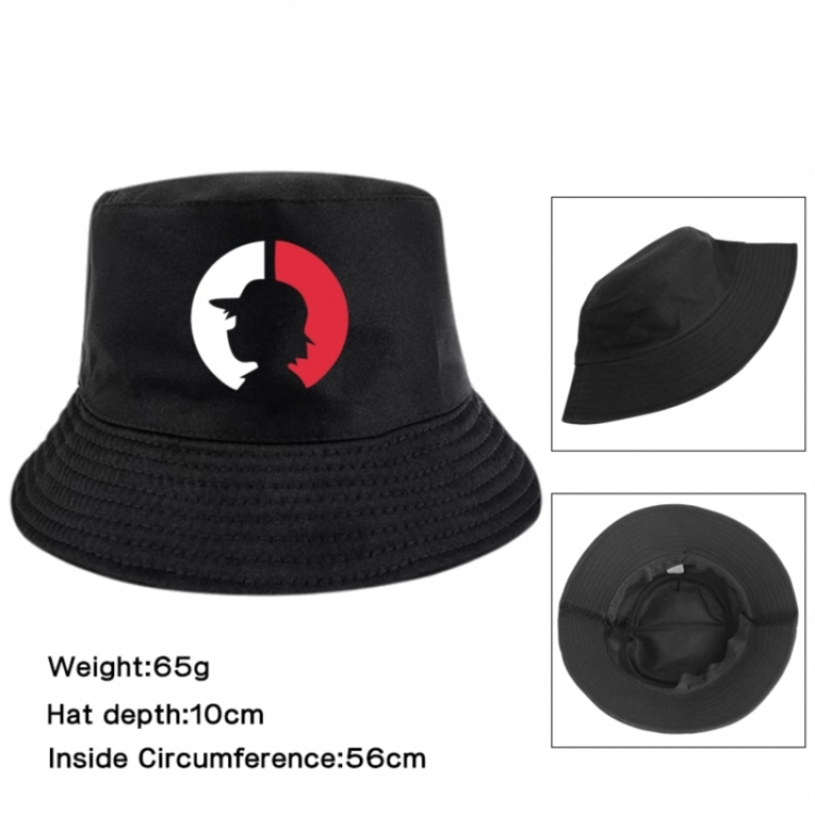 Pokemon Anime Printed Outdoor Fisherman's Hat Sunshade Hat 56cm