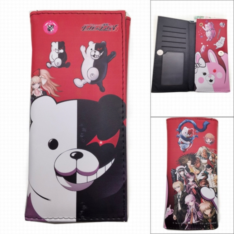 Dangan-Ronpa Anime Long Tri-Fold Wallet Wallet with Colorful Snaps