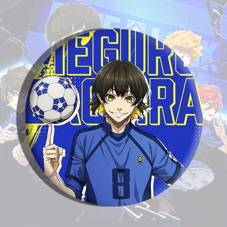 BLUE LOCK Anime tinplate brooch badge price for 5 pcs