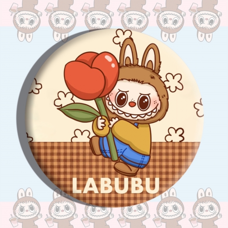 Labubu Anime tinplate brooch badge price for 5 pcs