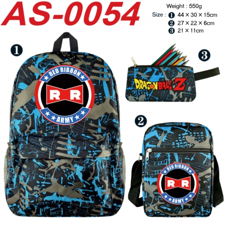 DRAGON BALL Anime canvas backpack backpack+lunch bag+pencil case set 550g