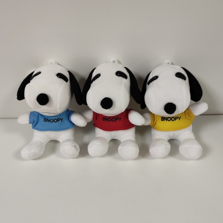 Snoopys Story Animation peripheral plush toy doll pendant 10CM a set of 3