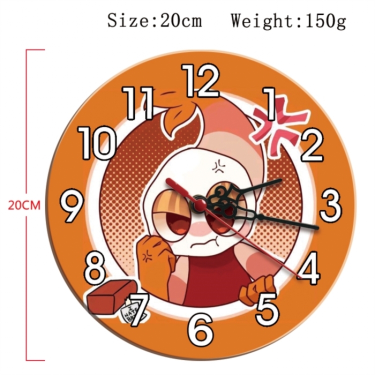 Dandy's World Anime print alarm clock wall clock personality clock packaging size 25X25X4cm