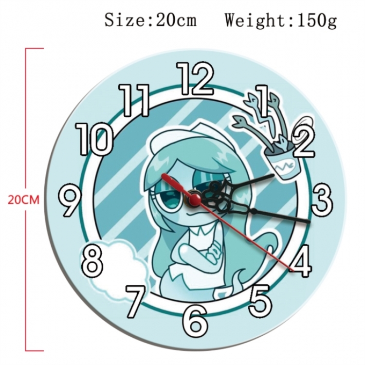 Dandy's World Anime print alarm clock wall clock personality clock packaging size 25X25X4cm