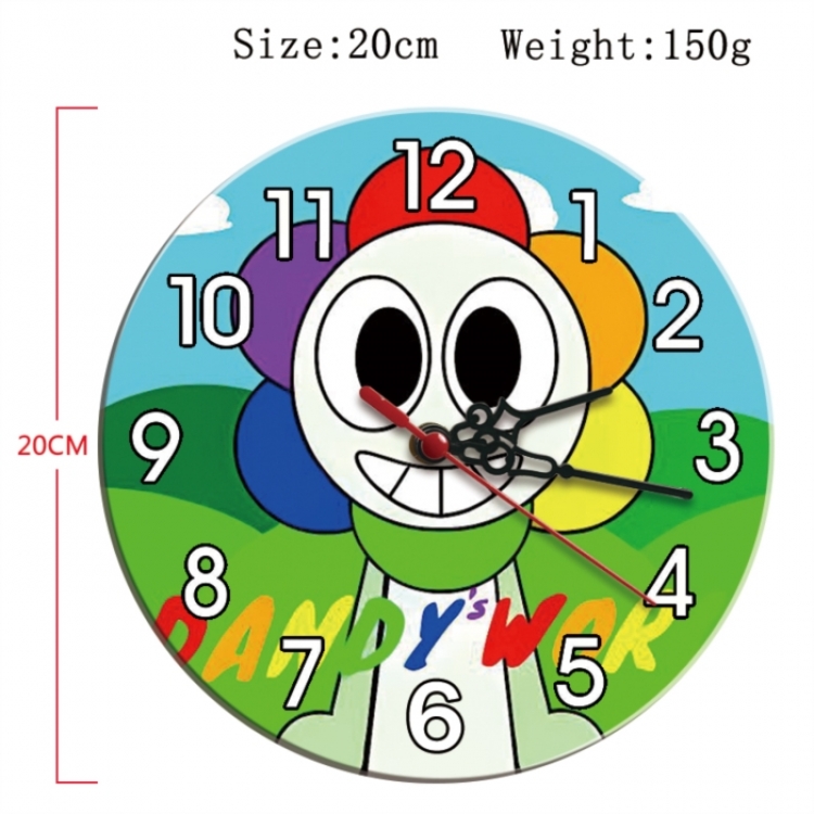 Dandy's World Anime print alarm clock wall clock personality clock packaging size 25X25X4cm
