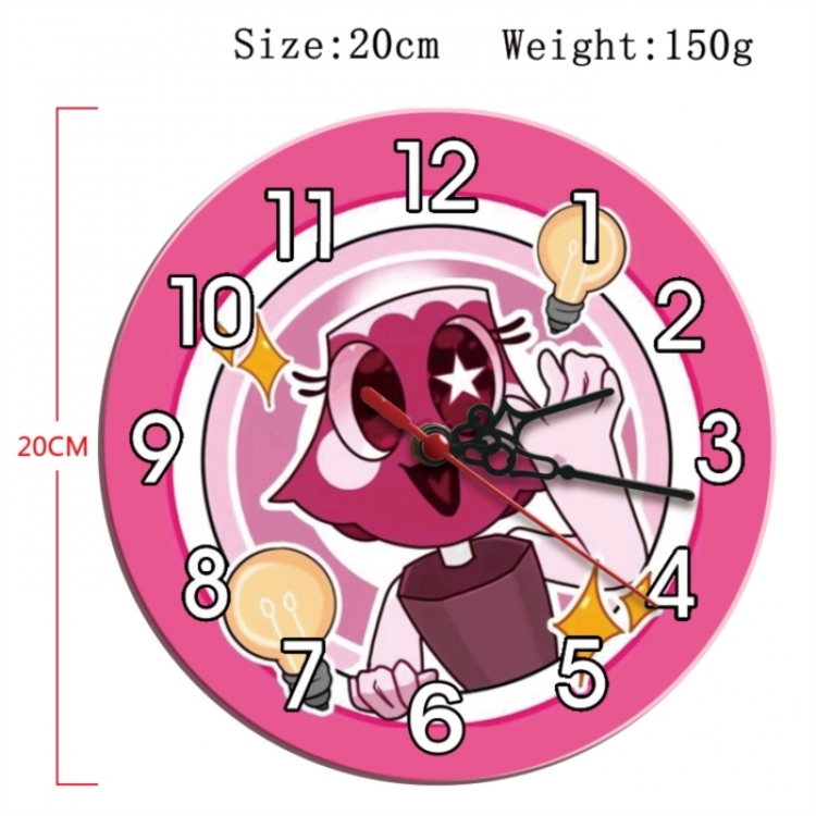 Dandy's World Anime print alarm clock wall clock personality clock packaging size 25X25X4cm