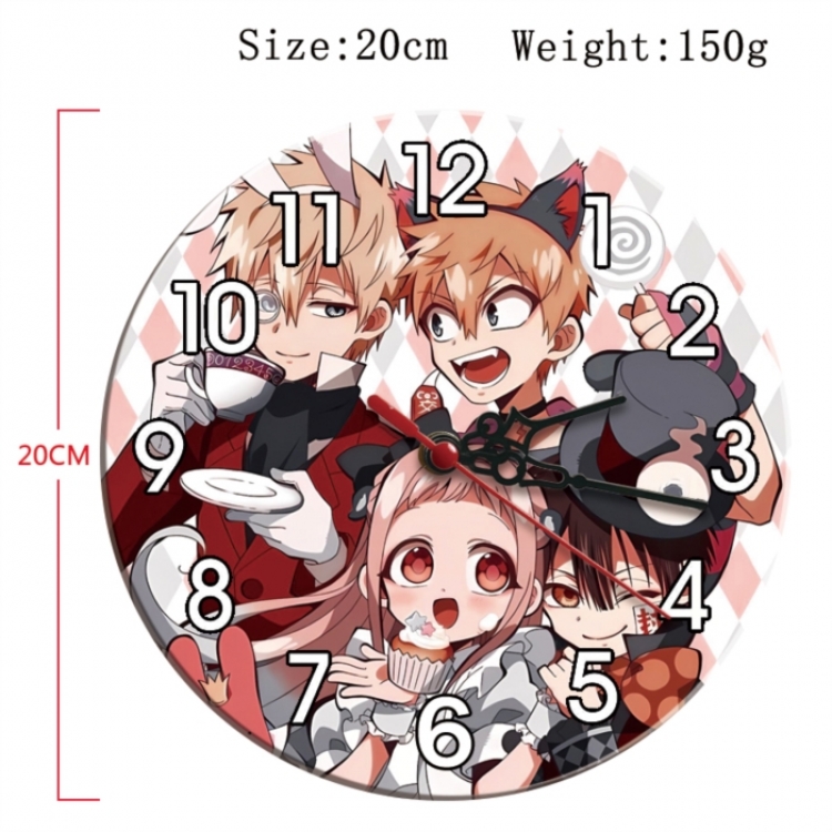 Toilet-bound Hanako-kun Anime print alarm clock wall clock personality clock packaging size 25X25X4cm