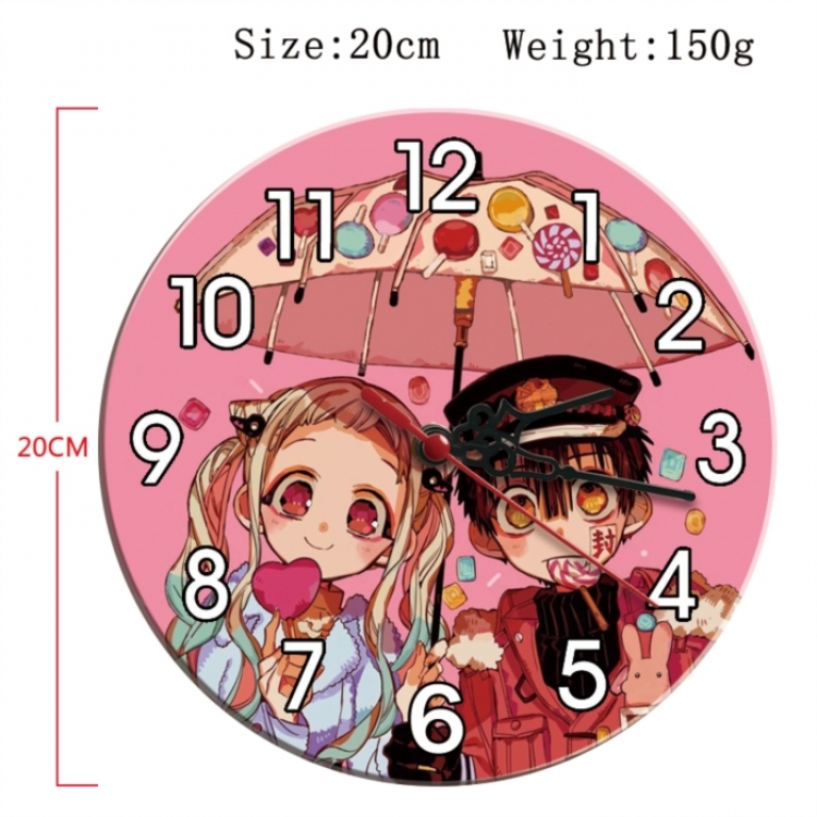 Toilet-bound Hanako-kun Anime print alarm clock wall clock personality clock packaging size 25X25X4cm