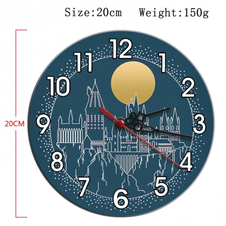 Harry Potter Anime print alarm clock wall clock personality clock packaging size 25X25X4cm