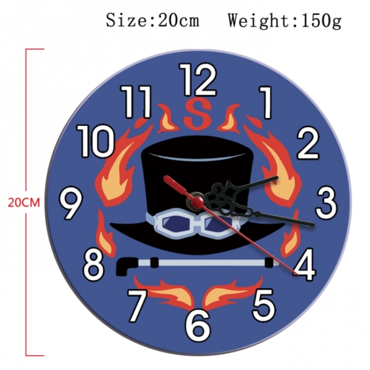 One Piece Anime print alarm clock wall clock personality clock packaging size 25X25X4cm