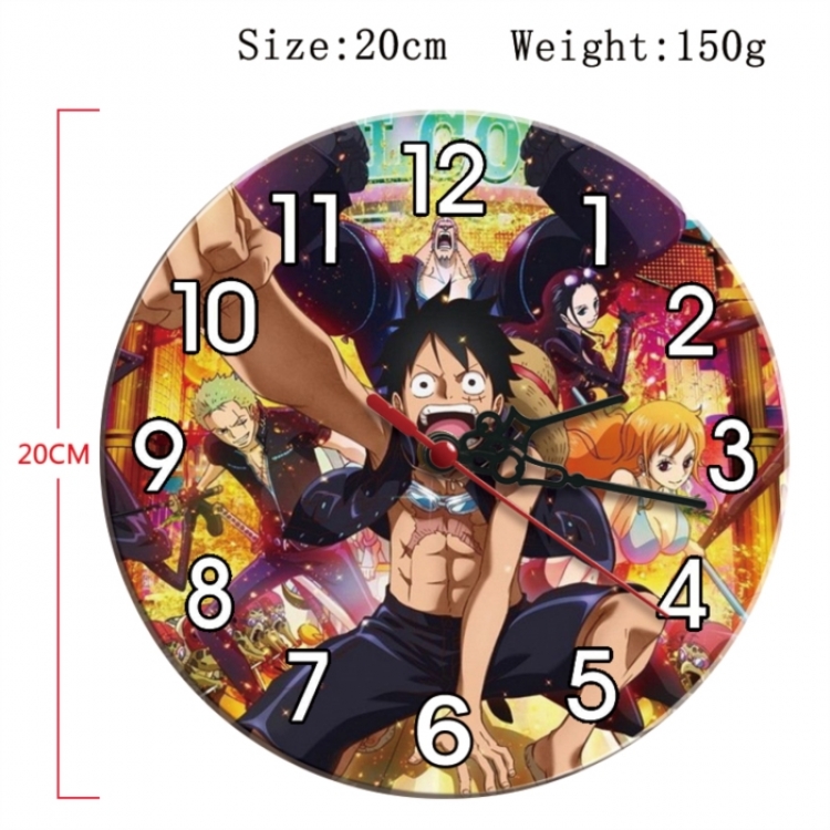 One Piece Anime print alarm clock wall clock personality clock packaging size 25X25X4cm
