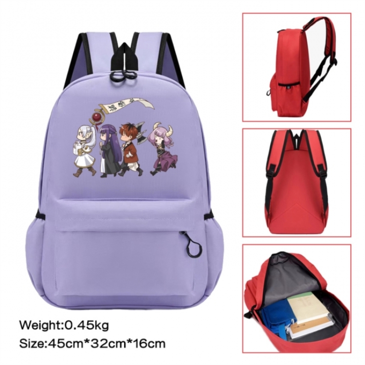 Frieren: Beyond Journey's Anime peripheral Oxford cloth color cartoon backpack 45x32x16cm