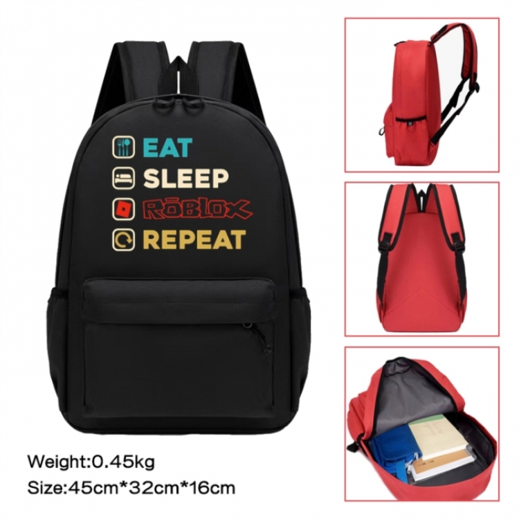 Roblox Anime peripheral Oxford cloth color cartoon backpack 45x32x16cm