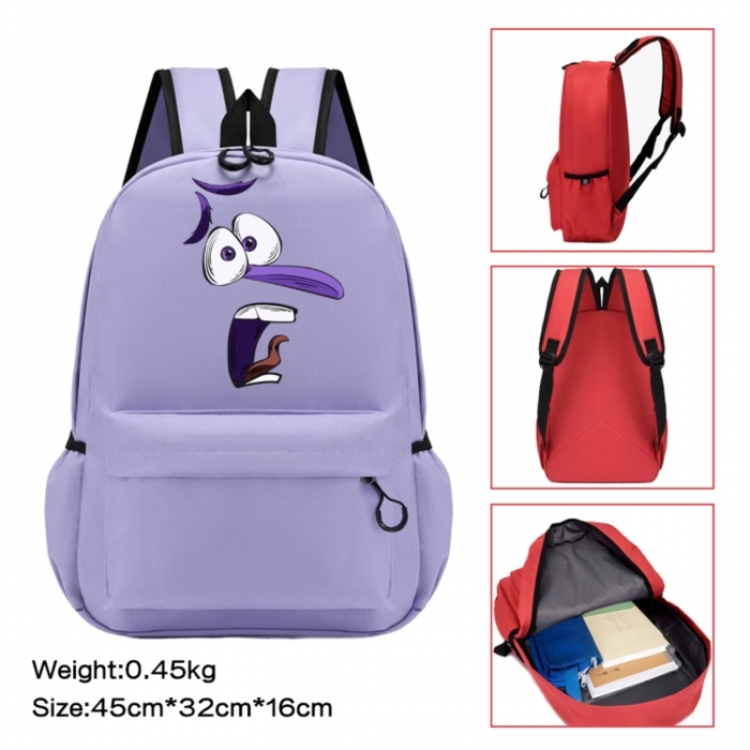 Inside Out Anime peripheral Oxford cloth color cartoon backpack 45x32x16cm