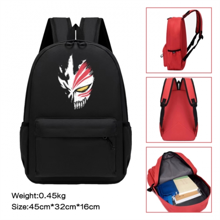 Bleach Anime peripheral Oxford cloth color cartoon backpack 45x32x16cm