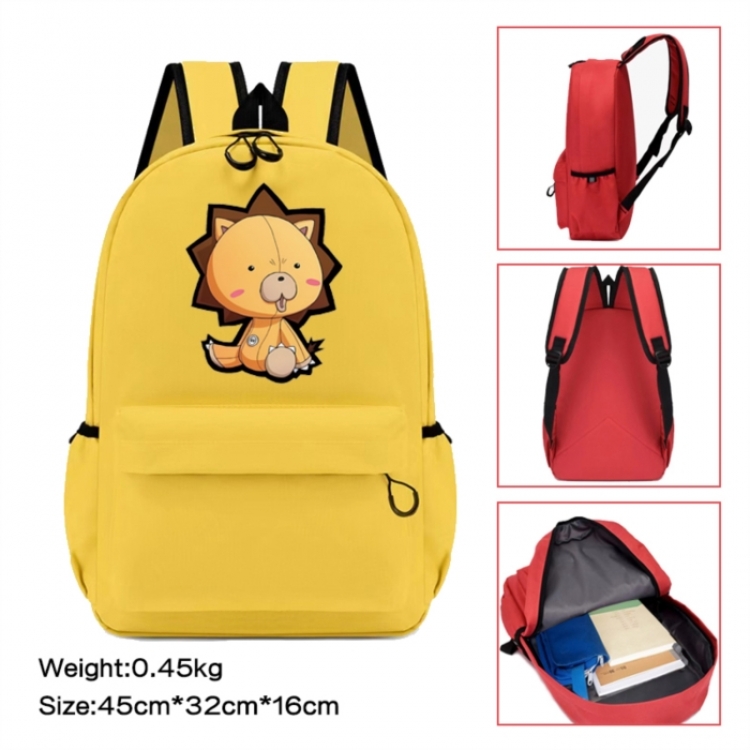 Bleach Anime peripheral Oxford cloth color cartoon backpack 45x32x16cm