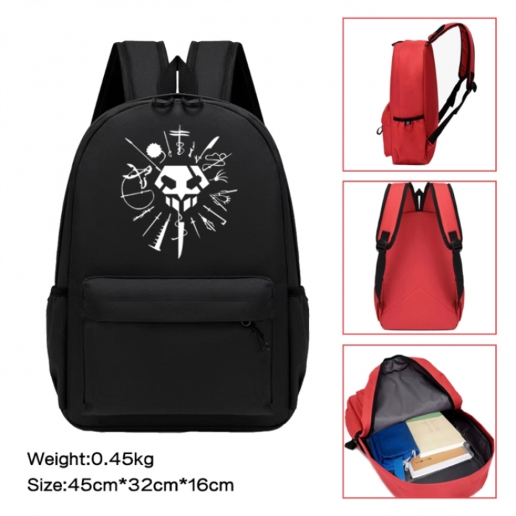 Bleach Anime peripheral Oxford cloth color cartoon backpack 45x32x16cm