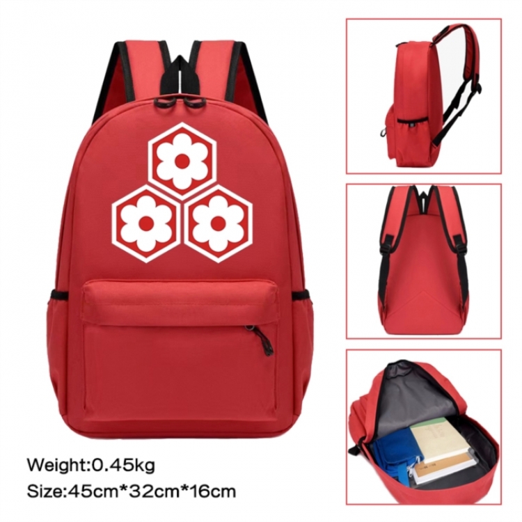 Inuyasha Anime peripheral Oxford cloth color cartoon backpack 45x32x16cm