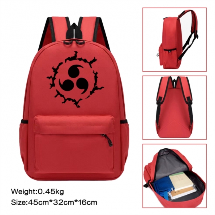 Naruto Anime peripheral Oxford cloth color cartoon backpack 45x32x16cm