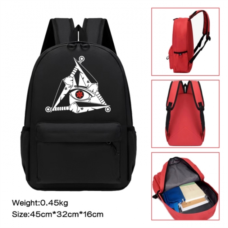 Naruto Anime peripheral Oxford cloth color cartoon backpack 45x32x16cm