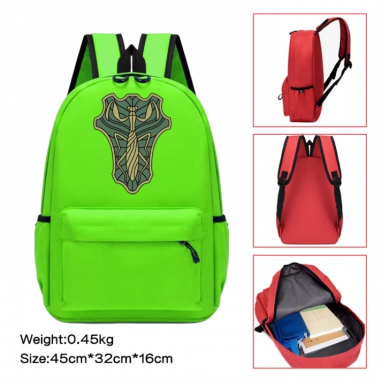 Black Clover Anime peripheral Oxford cloth color cartoon backpack 45x32x16cm