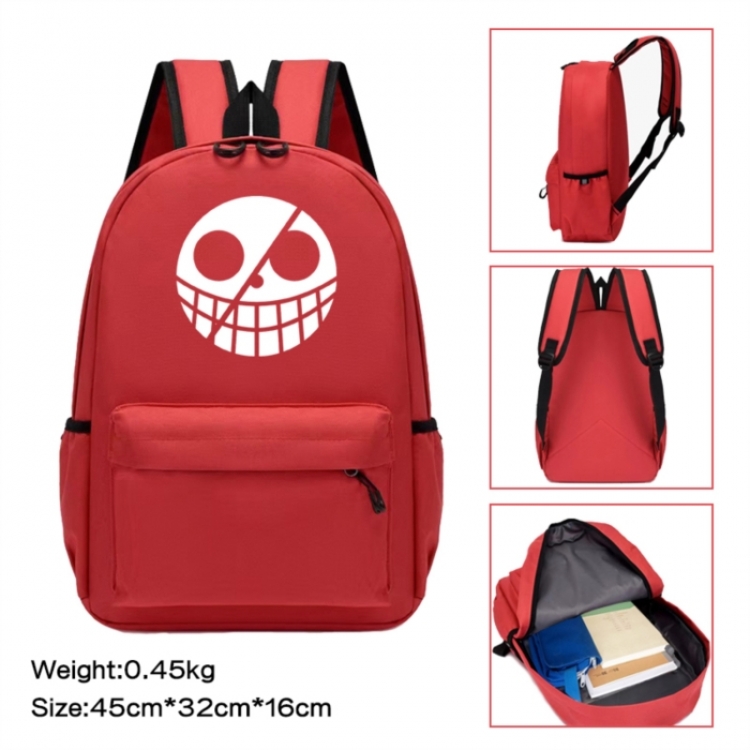 One Piece Anime peripheral Oxford cloth color cartoon backpack 45x32x16cm