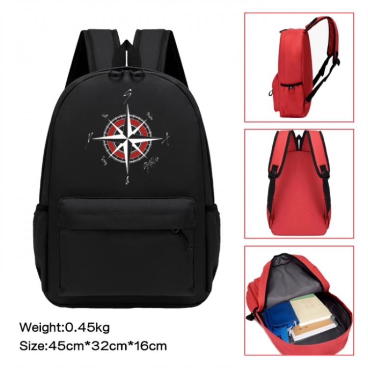 straykids Anime peripheral Oxford cloth color cartoon backpack 45x32x16cm
